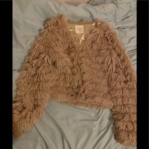 Fluffy Mauvy Pink Jacket